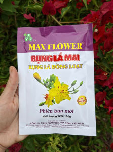 [THIEN THINH SHOP] Xịt rụng lá mai vàng hoa giấy phân bón lá MAX FLOWER RỤNG LÁ MAI gói 100gram an toàn cho cây rụng lá đồng loạt