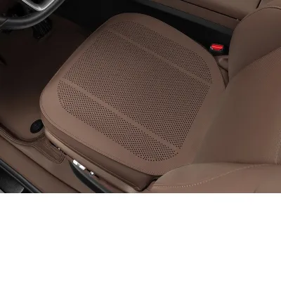 Nappa Leather Perforated Car Seat Cover Breathable Auto Seat Protector Ventilated Comfort Universal Fit Vehicle Interior Accessories