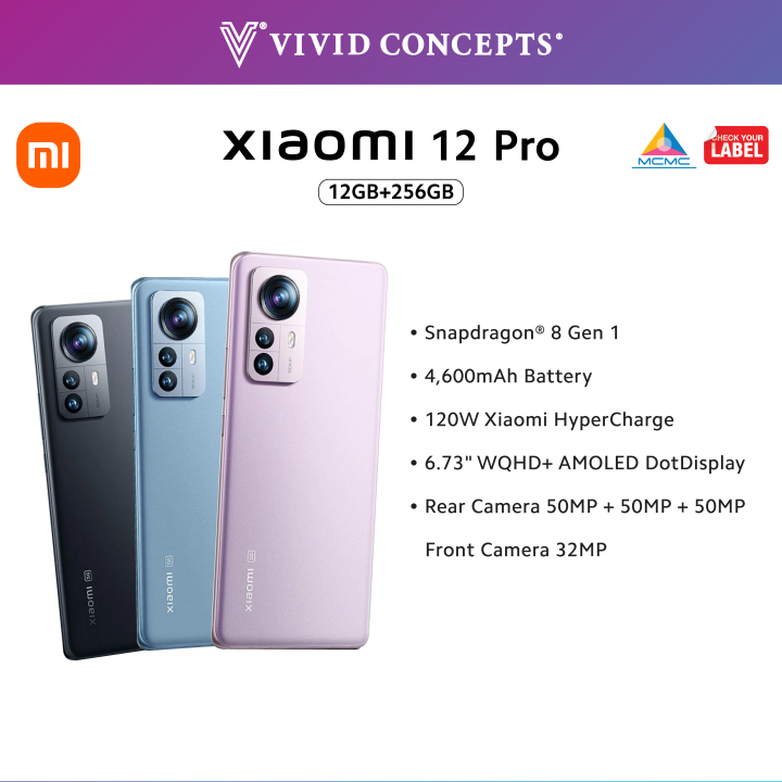 Xiaomi 12 Pro (12GB+256GB) Snapdragon® 8 Gen 1 | WQHD+ 6.73