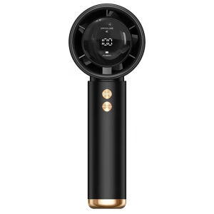 Portable Handheld Mini Fan Strong Wind 100 Gears Adjustable Speed Portable Fan LED Kipas USB Rechargeable Cooler in Summer