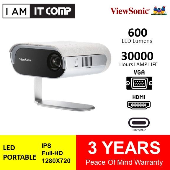 VIEWSONIC M1 Pro Smart LED Portable Projector with Harman Kardon