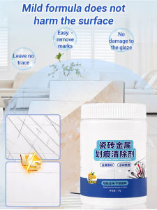 [Cleaning+Polishing+Antibacterial] Tile Metal Scratch Cleaner Floor Tile Scratch Removal Metallic Black Glaze Cleaning/Yellow Stain Remover瓷砖金属划痕清洁剂