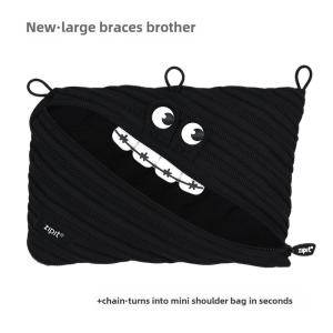 Zipit Monster Zipper Bag Cosmetic Bag Large Pencil Case Art Student Stationery Case Handbag Middle School Student Teacher Gift L