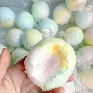 EUYRT Squishy Toy Crispy Skin Ball Hand Relax Handmade Cracking Wax Ball Boys Girls Colorful Sensory Fidget Ball Home Office