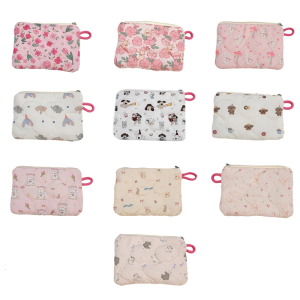 Cartoon Makeup Bag Quilted Cosmetic Bag Travel Toiletry Bag Change Purse Makeup Storage Bag Lovely Wash Bag Purse