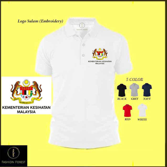 Baju Sulam logo MALAYSIA Polo Classic T Shirt Embroidery FOR MEN ...