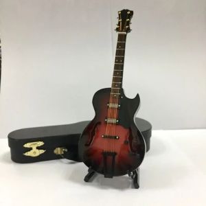 Wooden Musical Instruments Collection Decorative OrnamentsClassical Guitar With Support Miniature Model Decoration Gifts2026