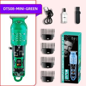 Professional Hair Clippers with Transparent Shell Rechargeable Haircut Razor Trimmer for Men Cordless Electric Razor Shaver Original Haircutting Machine Set