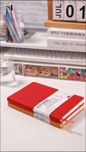 Dotted Notebook A5 Bujo Journal 100 Sheets 100 GSM with Inside Pocket School Diary Stationery