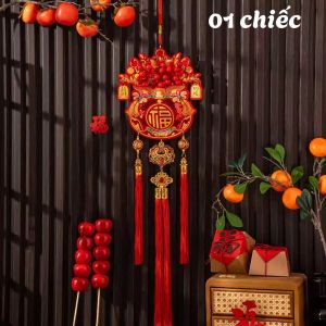 Túi May Mắn Tài Lộc Trang Trí Tết 2026 Màu Đỏ Sang Trọng Phụ Kiện Decor Ngày Tết NT