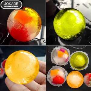 Cetakan es batu bulat cetakan puding agar jelly alat cetak es batu agar puding model bulat