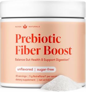 Bột chất xơ prebiotic - Không hương liệu & Không đường 45 khẩu phần Bổ sung chất xơ để hỗ trợ sự đều đặn của tiêu hóa sức khỏe đường ruột giảm đầy hơi & hỗ trợ miễn dịch - 1 muỗng bột prebiotic hòa tan hàng ngày