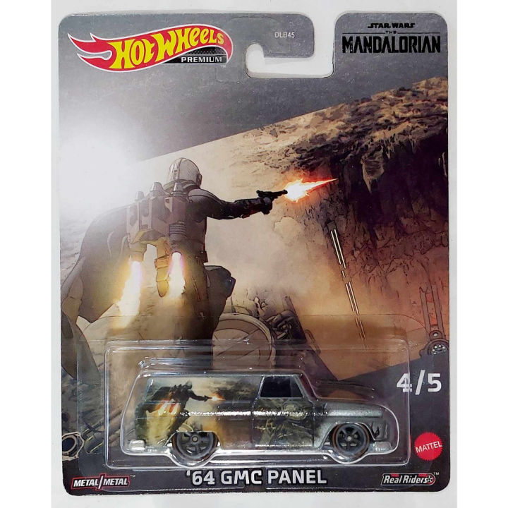 Hot Wheels 1/64 Mandalorian Star Wars 2023 - GMC Panel 1964 #4/5, Modèle Neuf