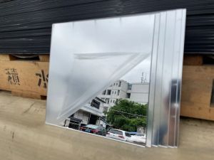 200x200x2.6mm Silver Square Acrylic Mirror Safe Tray For Home DecorWedding Table Candle CenterpiecePhotographic Background