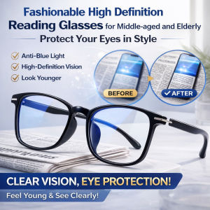 Titanium Reading Glasses Blue Light Blocking Lightweight Anti Eyestrain Durable Prescription Computer Glasses for Women Men