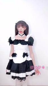 cosplay Miracle Nikki Travels Around the World   Black and white chocolate maid outfit lolita Princess dress game costume
