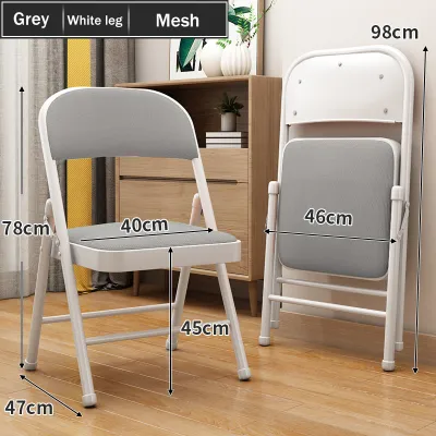 DODO Home Foldable Chair Folding Chair Waterproof Seat Designer Dining Chair Conference Chair