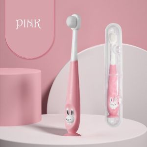 With A Box Designed Toothbrush Soft Silicone Bristle Cartoon Toothbrush