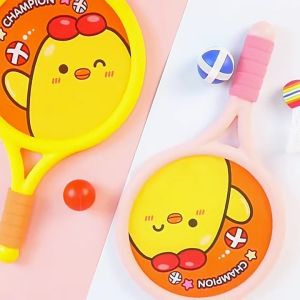 SUERTE 1 Set Lightweight Children Tennis Badminton Racquets Kids Rackets Kit Parent Child Interactive Toys