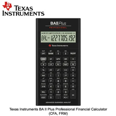 Texas Instruments BA II Plus Professional Financial Calculator (CFA FRM)