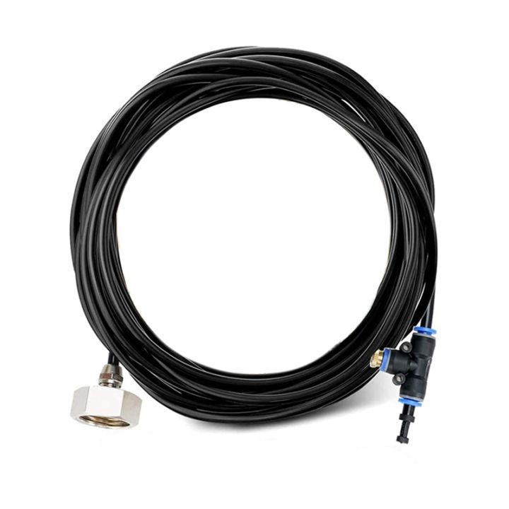 Patio Misting System with 21 Misting Nozzles, Misting Kit for Outside