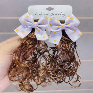 Baby Girls Bowknot Wig Hair Clips Lattice Pattern Bow Hair Accessories Hairpins Hairgrips Ornament For Kids