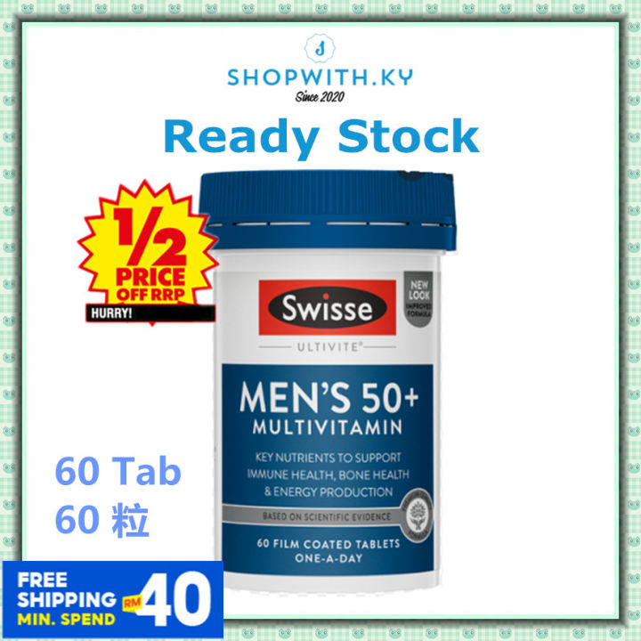 Swisse Men's 65+ Multivitamins Tablets 60 pack