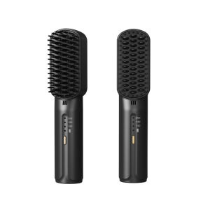 [SGS t o c k] Rechargeable Mini Straight Hair Comb Dormitory Portable and Fashionable No Harm to Hair Negative Ion Hair Care Wireless Straight Hair Comb