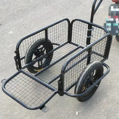 Outdoor Trolley Trailer for Electric Motorcycle / Bicycle / Rear Hanging Cart / Camping Stall Wagon