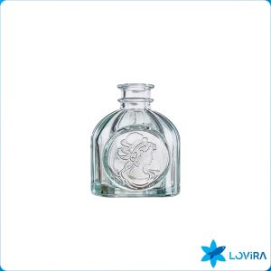 Vintage Glass Vase Mini Transparent Hydroponic Flower Vase Desktop Home Decor Glass Prop 1Pc