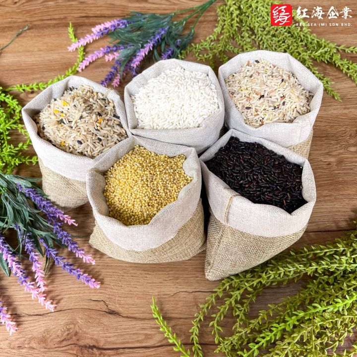 泰国白糯米 / 十谷米 / 五谷米 / 小米 / 泰国黑糯米 / BROWN RICE / GRAINS RICE / MILLET ...
