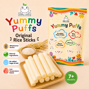 Baby Leafy Yummy Puffs Rice Stick 5g 7m+ Original Red Rice Black Rice Purple Rice