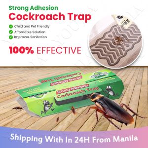 10Pcs Cockroach Killer Roach Traps Roach Bait Roach Motel Cockroach Repeller Insecticides Pesticides for Roach Ants Spiders Bugs Beetles Crickets Non-Toxic designed to be Pet and Child Safe