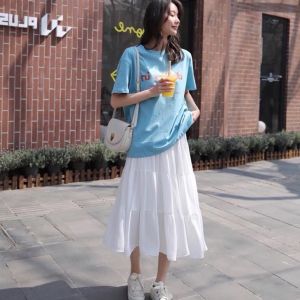 [HCM]Chân váy dài xếp ly 3 tầng Ulzzang - Chân váy dài dáng xòe [Ảnh thật] hàng có sẵn tại Hana Store