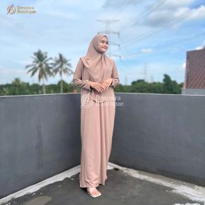 Desmira - Luna Abaya set hijab Batwing Jersey Premium abaya umroh daily busui