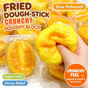 Crunchy Squishy Chinese Fried Dough Stick Slow Rising Stress Relief Soft Squeeze Handmade Fidget Toy