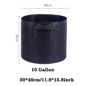 SWEET 1-10 Gallon Big Plant Flower Grow Bags Pot Home Garden Potato Strawberry Fabric Vegetable Jardin Gardening Growing Pots