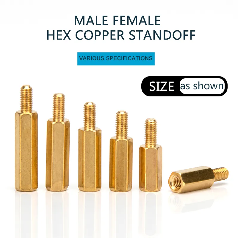 Hex Brass Nylon Female Female Spacers