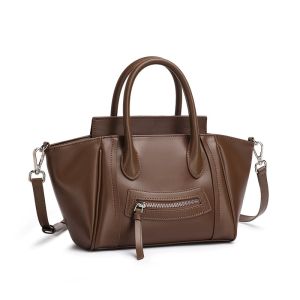 BeeGreen Women Genuine Leather Shoulder Bag Fashion Wing Bag Elegant Handbag Daily Commuter Bag Versatile Sling Bag