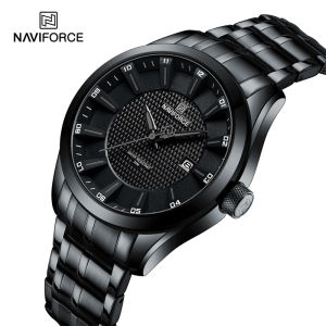 NAVIFORCE Watch for Men Casual Waterproof Wristwatch Stainless Steel Day Date Quartz Calendar Men Boy Watch NF8032