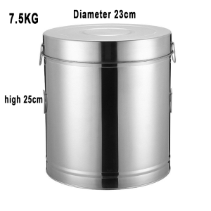 304 Stainless Steel Rice Bucket Insect-Proof Moisture-Proof Sealed Rice Bucket Flour Storage Large Capacity Rice Storage Container