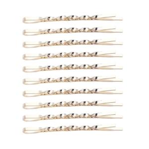 Cute Creative Twisted Hair Clip Bobby Pins Hair Clip Sparkling Golden Hairpins Barrettes Girls HairPins 2000s Trend