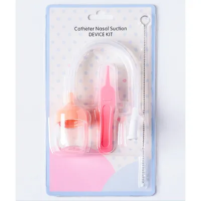 [🇵🇭 Stock&COD] Baby Nasal Aspirator Manual Snot Sucker Anti Reflux Soft Silicone Easy Clean for Stuffy Nose