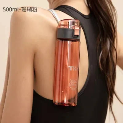 (SG Seller) TKK Tritan Water Bottle 500ml Sports Water Bottle BPA Free Fashion Outdoor Travel Cup Fitness Water Bottle #1001-SP06