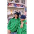 áo khoác HF xanh đại cho bé lớn 1 lớp nhẹ shop hằng baby. 