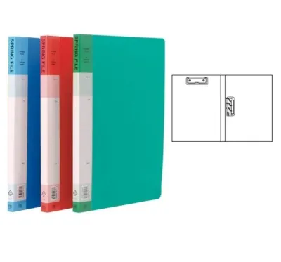 SAKURA Clipboard Double Punchless Lever R-C type Clip Presentation Folder A4 size Random Colors