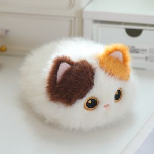 MODERNLUX Mini Size Cat Plush Toy Soothing Feature Soft Fluffy Mini Cat Plushie Soft Fluffy Cat Toy For Girls