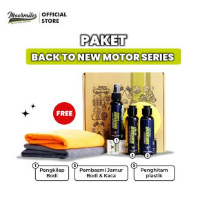 PAKET BTN (BACK TO NEW) SERIES MOTOR BY MOORMILES I PENGHITAM PLASTIK PENGKILAP EFEK DAUN TALAS ANTI KARAT DAN ANTI JAMUR | PRAKTIS DAN LEBIH HEMAT