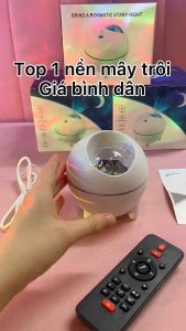 Đèn thiên hà galaxy bầu trời sao cảm biến nhạc loa bluetooth