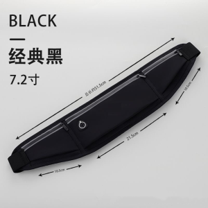 Sports Running Belt Slim Waist Bag with Zipper for Women Men Hiking Riding Waist Bag Adjustable Reflective Fitness Outdoor Bag 3 Pockets